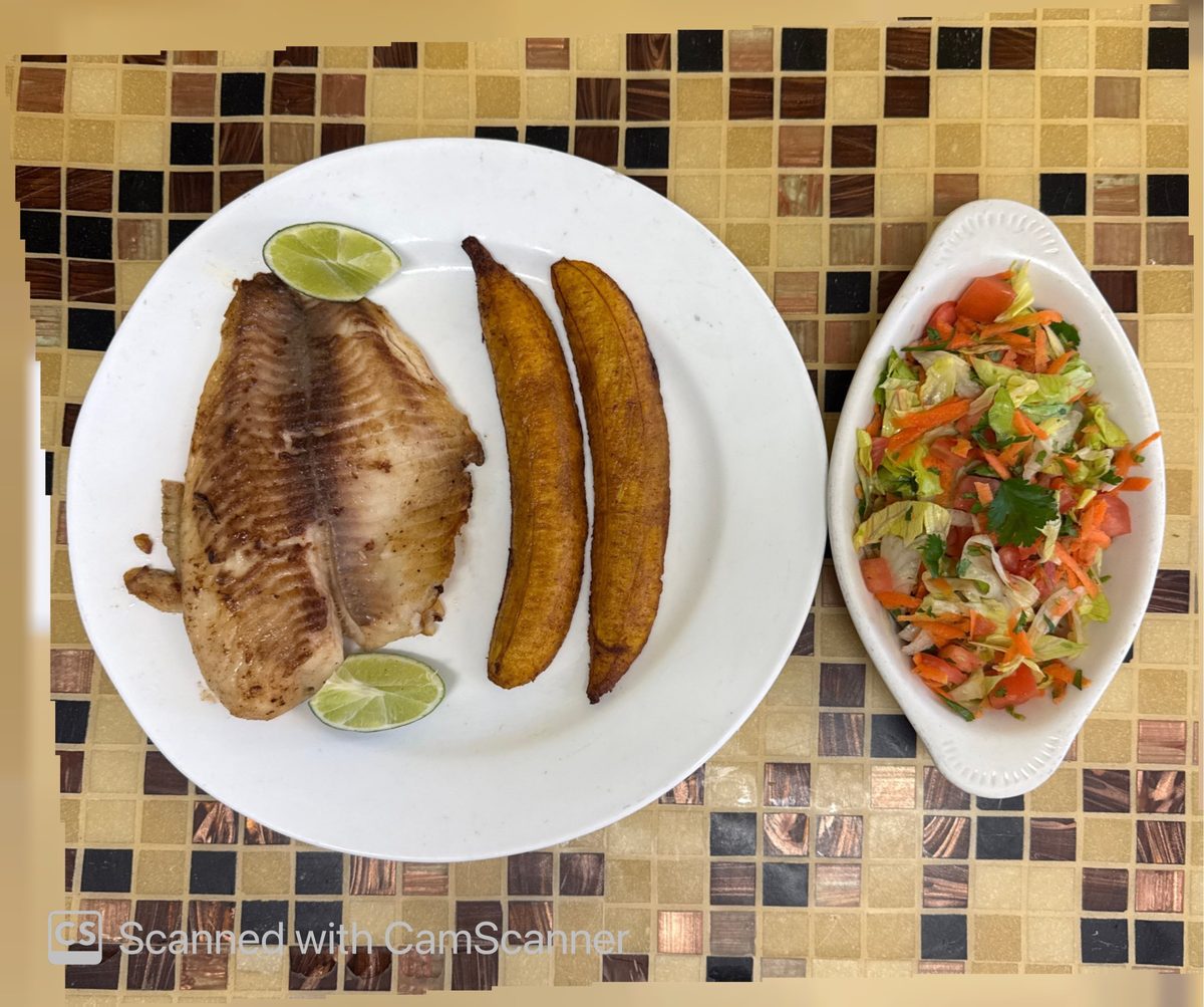 Trucha con patacón